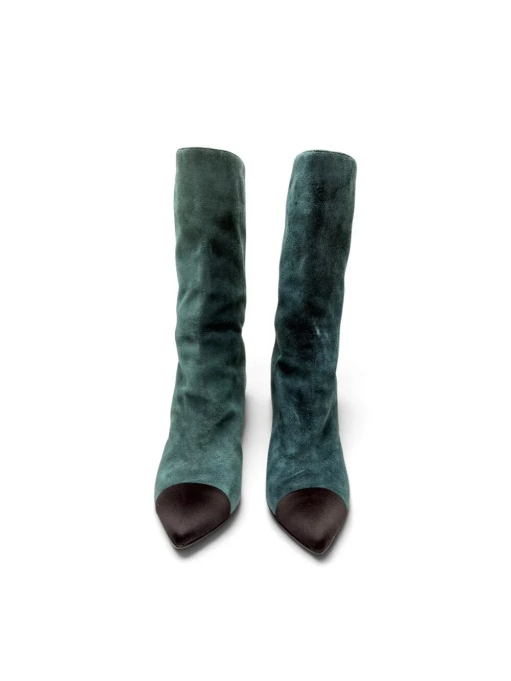 CHANEL Gabrielle Suede Mid-Calf Boots sz 7